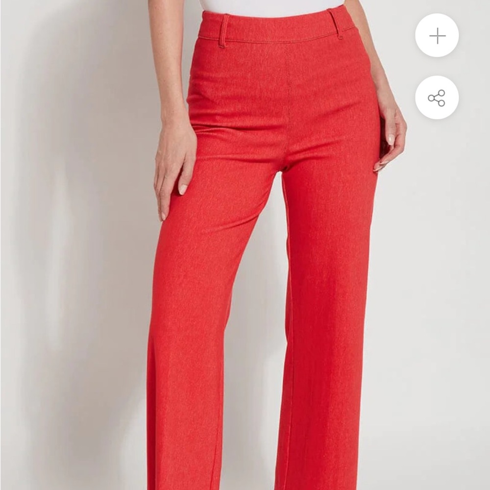 LYSSE WIDE LEG DENIM - WATERMELON (27" INSEAM) XL